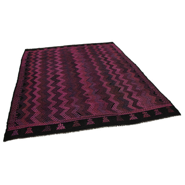 Latitude Vive Kylertown Wool Black/Pink Rug Wayfair.co.uk